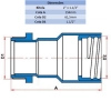 ADAPTADOR FÊMEA EP 2" X 1 1/2" - TIGRE 