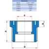 BUCHA DE REDUÇÃO ROSCÁVEL BRANCA 1.1/2" X 3/4" - TIGRE 