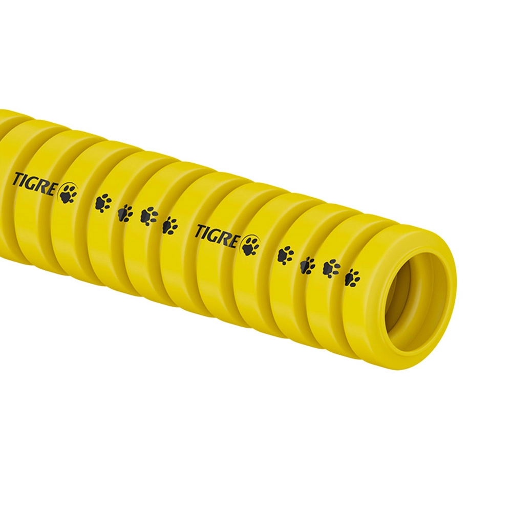 ELETRODUTO CORRUGADO AMARELO 3/4" 25M - TIGRE 