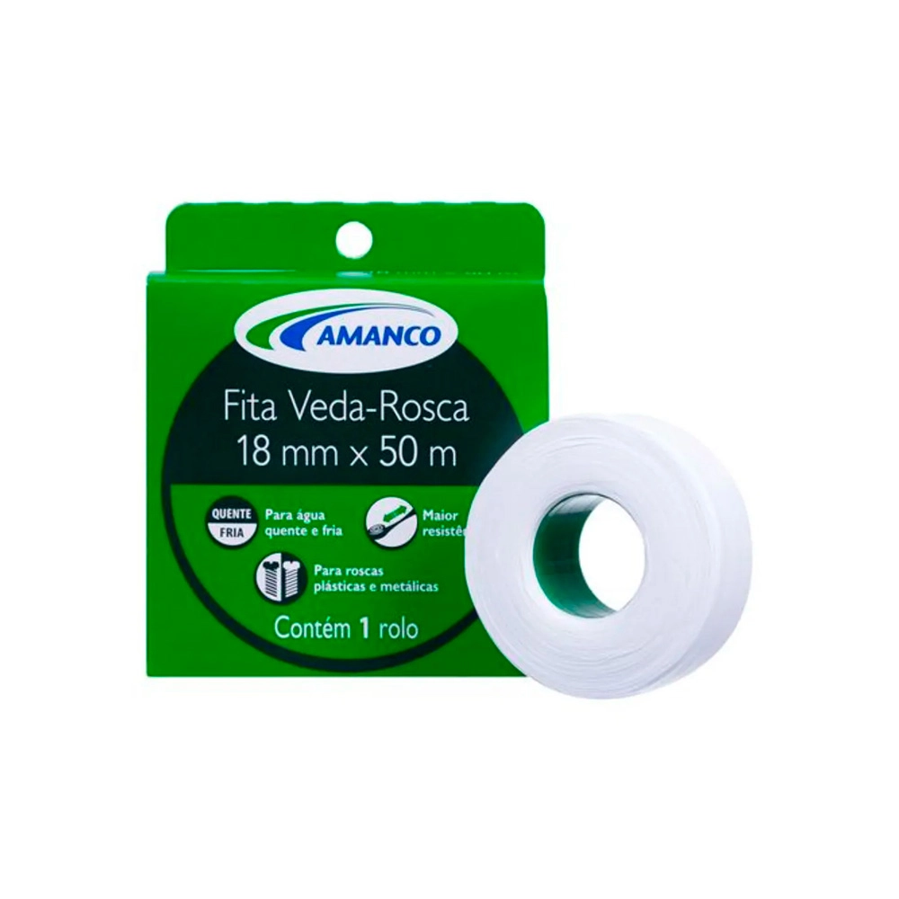 FITA VEDA ROSCA 18MM X 50M - AMANCO 