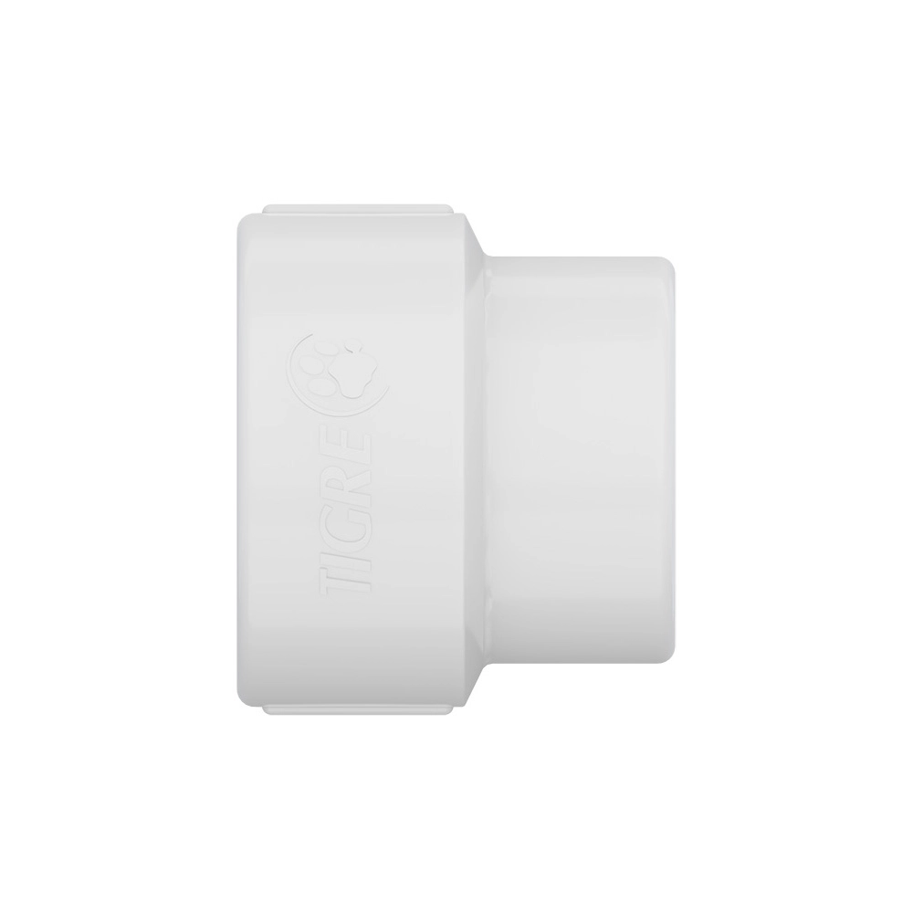 LUVA DE REDUÇÃO ROSCÁVEL BRANCA 1" X 3/4" - TIGRE 