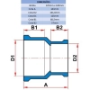 LUVA DE REDUÇÃO LF 125MM X 100MM - TIGRE 