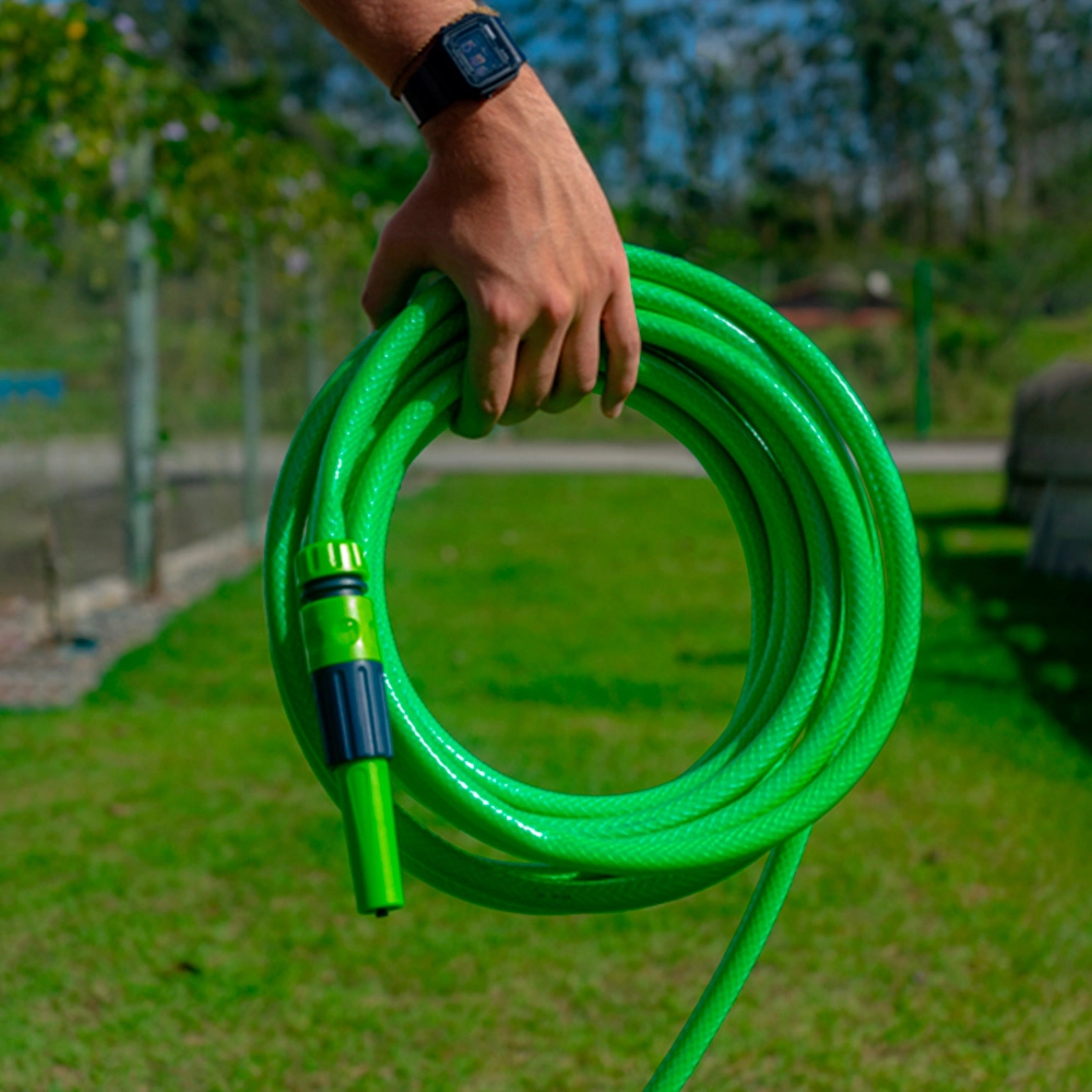 MANGUEIRA JARDIM TOPFLEX C/ ESGUICHO 1/2" - 15M - VIQUA 