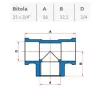 TE SR 25MM X 3/4" - TIGRE 