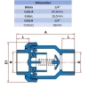VÁLVULA DE RETENÇÃO PVC 3/4" - TIGRE 